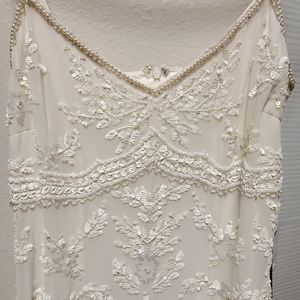 Beautiful white and ivory beaded/sequin dress